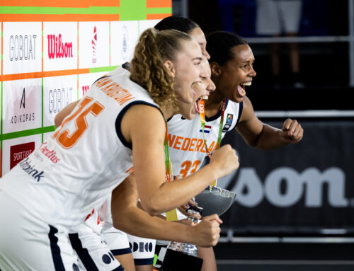 GBI van Dijk Grasshoppers Lotte van Kruistum met Nederlands team Europees kampioen 3×3